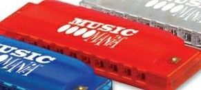 Translucent Red Harmonica (Printed)