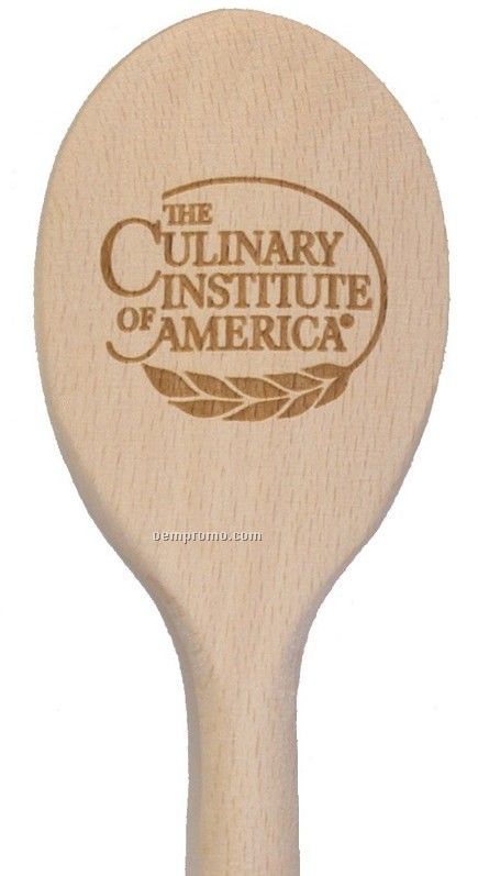 10" Wooden Oval Spoon (Laser Engraved)