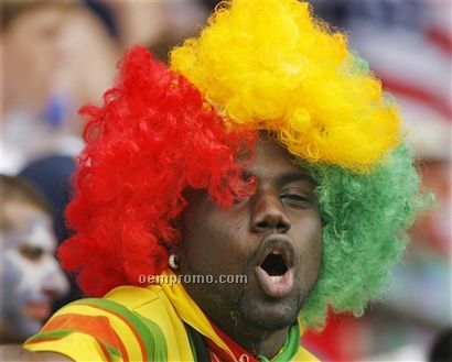 Soccer Fans Wig (Afro Hair Style)