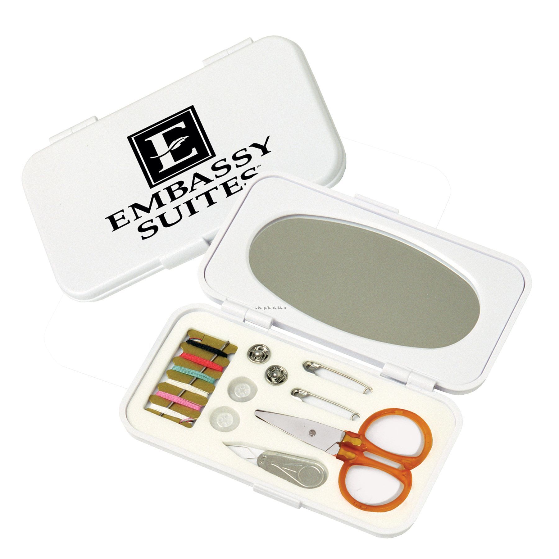 Deluxe Sewing Kit In Mirrored Case