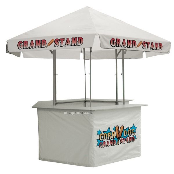 12' Concession Stand Tent W/ Full Color Thermal Imprint In 3 Locations