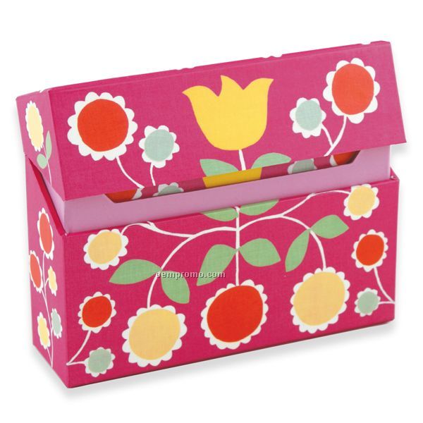 Folk Floral Flip Top Note Cards