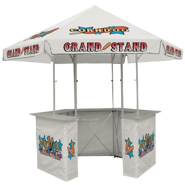 12' Concession Stand Tent W/ Full Color Thermal Imprint In 9 Locations