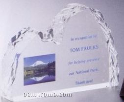 Lucite Ice Effect Award (6"X4"X1 1/4")