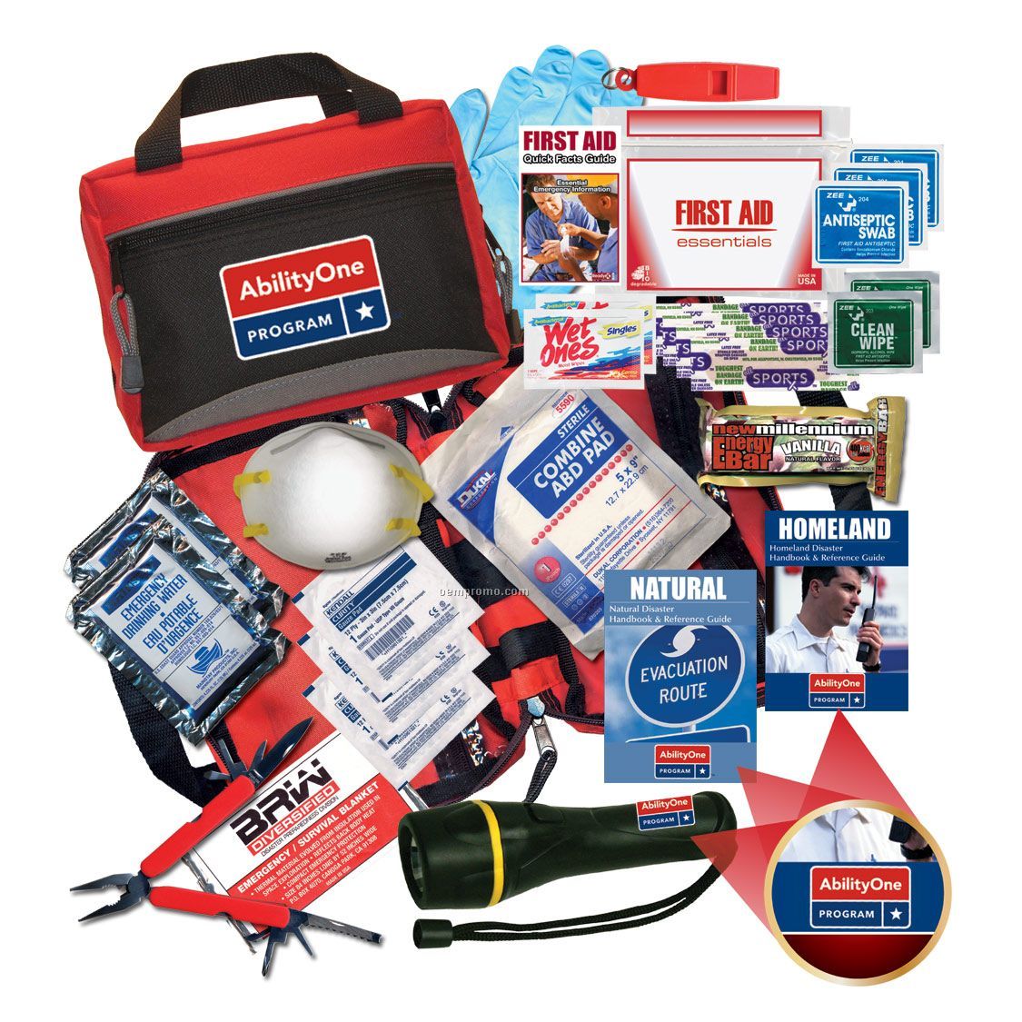 Survival Disaster Kit W/Flashlight