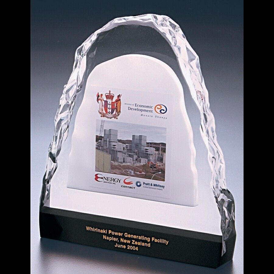 Lucite Ice Effect Award (6 3/4"X8"X1 1/4")