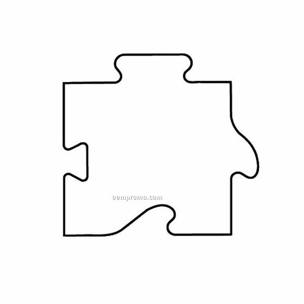 Stock Shape Puzzle Part Recycled Magnet