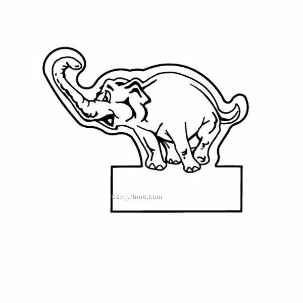 Stock Shape Elephant On Box Recycled Magnet