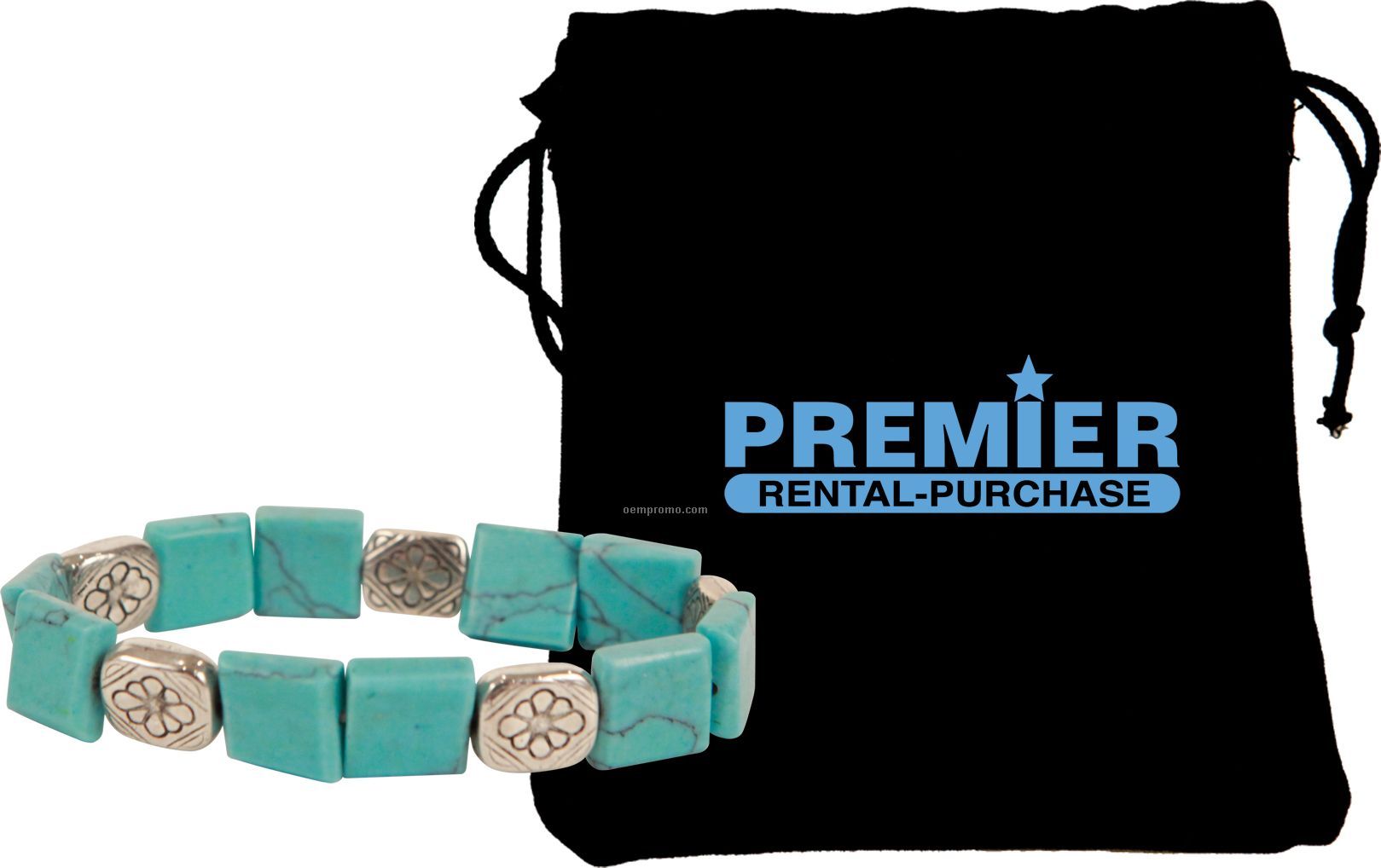 Turquoise Square Cut Bracelet