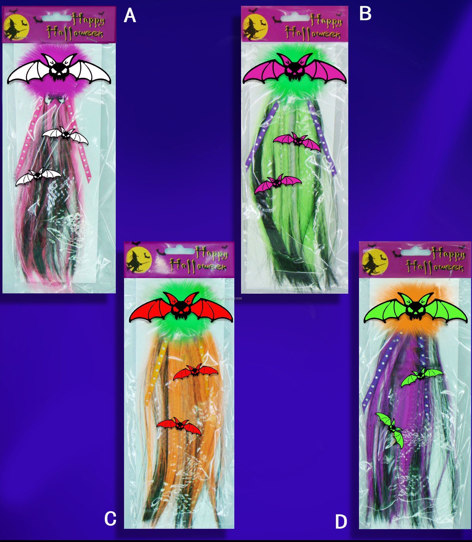 Halloween Hair Clips With Wigs And Decorations