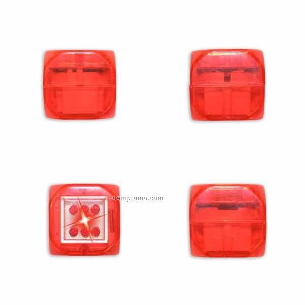 Red Light Up Dice W/ Sound & Red LED