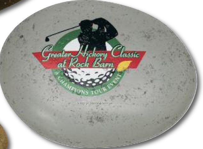 Round Riverstones / 4 1/4"X3 1/2"X1" Gray