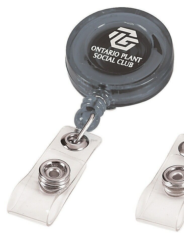 Retractable Badge Holder (Direct Imprint) - 1 3/16