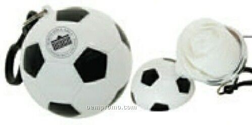 Soccer Ball Poncho With Spring Clip (Direct Import)