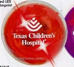 Lightup Bouncing Buzball - Red Ball With Red Leds (Inside Imprint)
