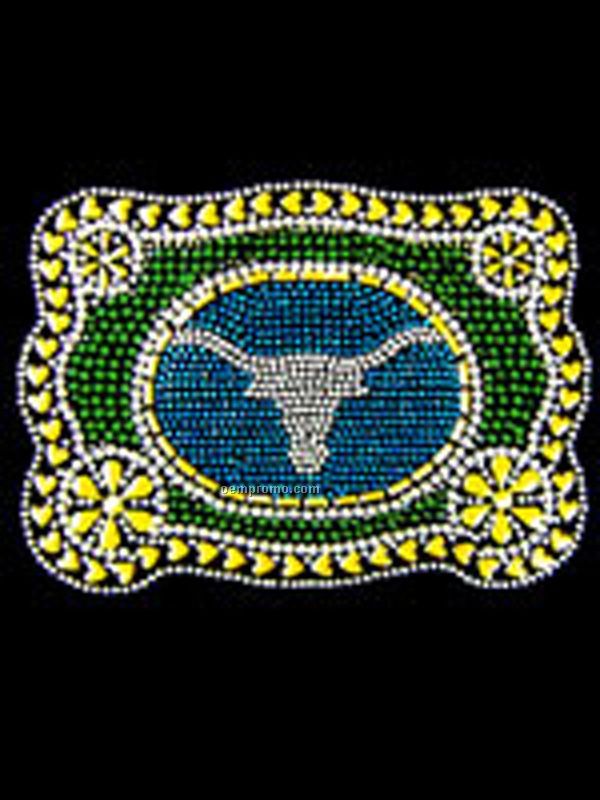 Cowboy Buckle Rhinestone Transfer