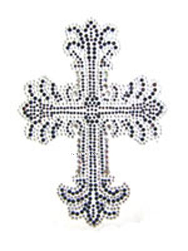 Rhinestone Cross Transfer - 120