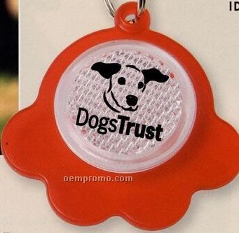 Paw Reflector Id Tag