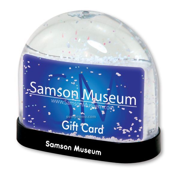Snow Globe W/ Insert For Gift Card