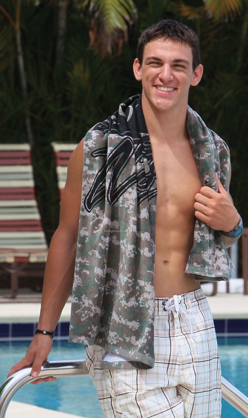Camo Beach Towel - 3 Day Proship Print