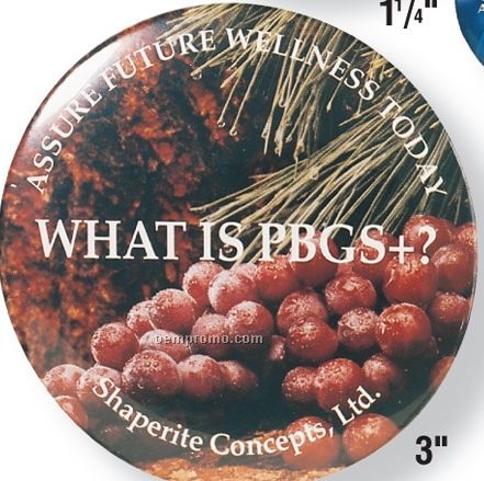 Round Laminated Cello Button (3")