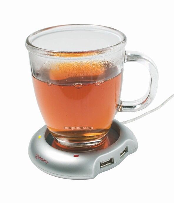 USB Cup Warmer W/ 4 Port Hub