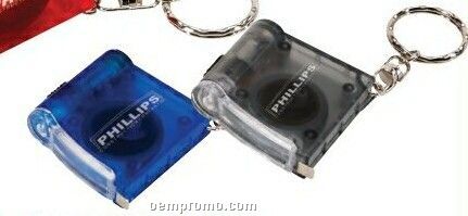 Tape Measure Keychain With Light