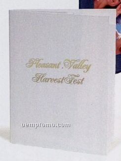 White Horizontal Double-sided Portrait Folder (5"X7")