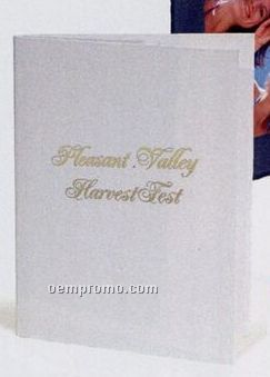 White Vertical Double-sided Portrait Folder (4"X6")