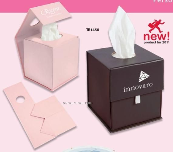 Origami Folding Tissue Container