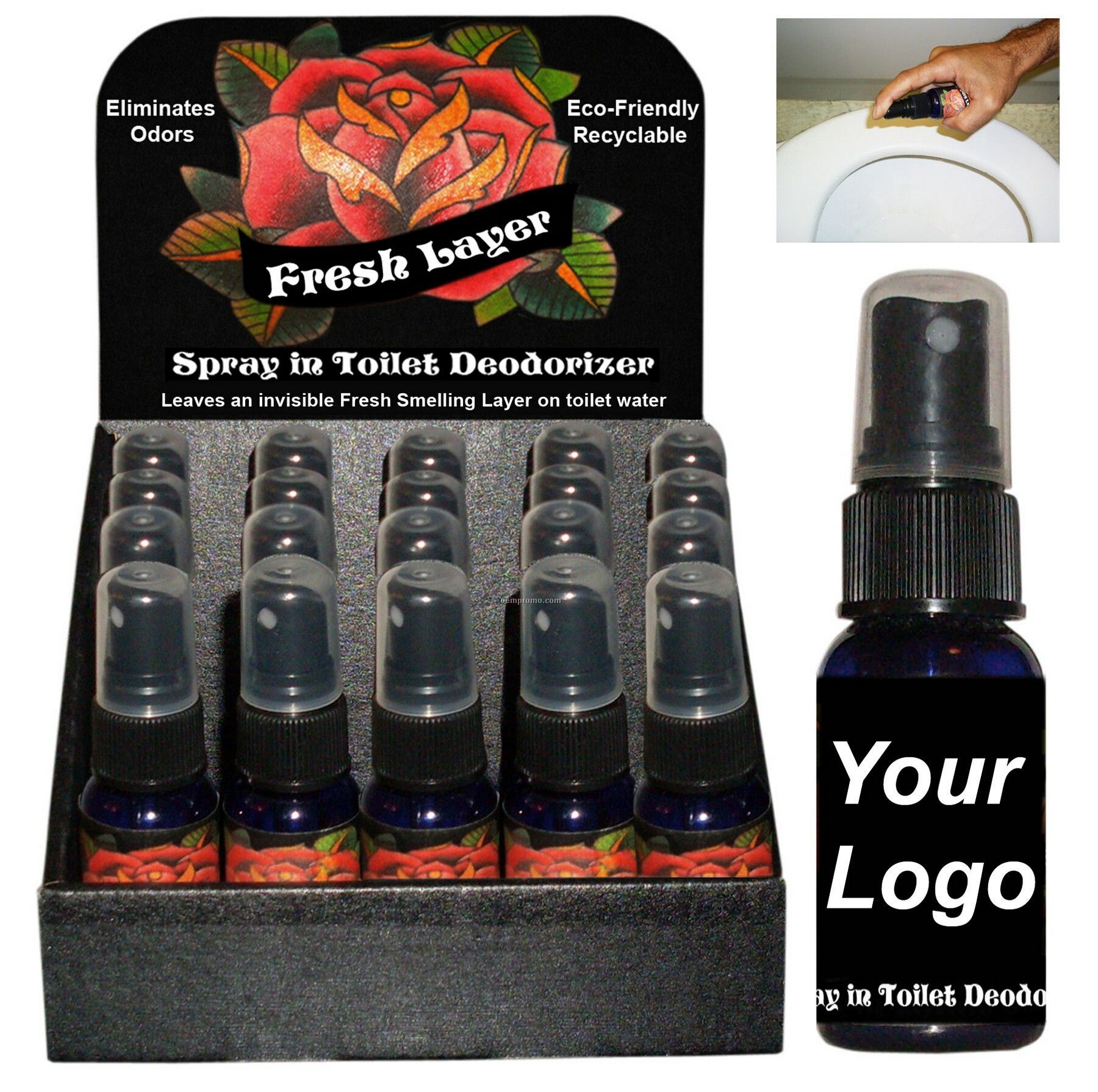Fresh Layer - Spray In Toilet Bathroom Odor Eliminator