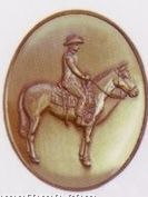 Western Rider High Relief Medallion Bolo Tie