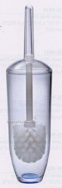Prism Toilet Brush With Holder / Blue Reflective Bottom