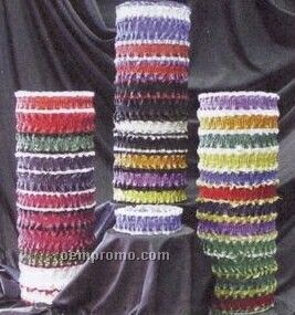1 Color Plain Ribbon Leg Garter W/ Imprint Emblem