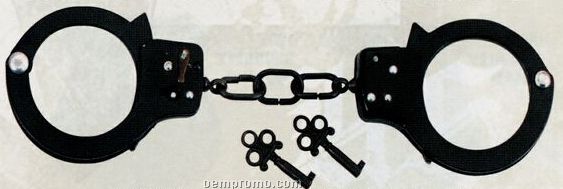 Black Steel Handcuffs