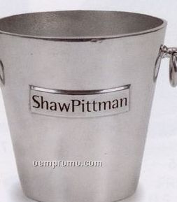 80 Oz. Custom Crested Champagne Bucket (Polished)