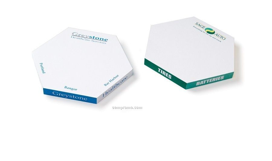 Thins Shapes Hexagon Notepad (3-5/8