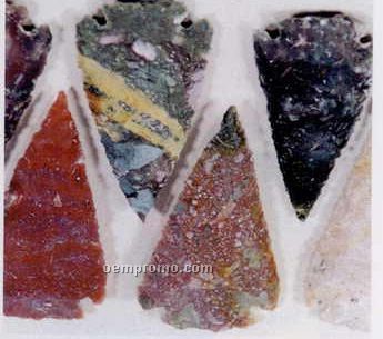 Hand Knapped Assorted Large Jasper Spearheads (5"-5-1/2")