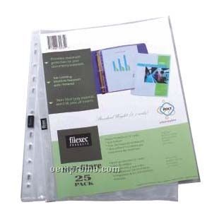 25 Pack Non Glare Top Load Sheet Protectors