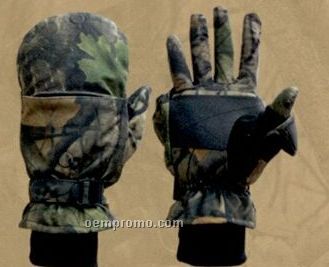 Northland Fleece Insulated Gloves/Mittens - Wood'n Trail Camo (M-xl)