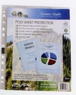 25 Pack Poly Sheet Protector
