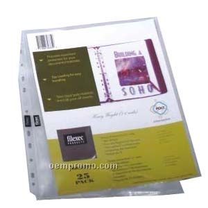 25 Pack Side Load Non Glare Sheet Protectors