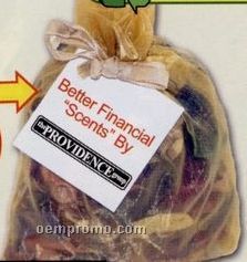 Fragrant Transparent Silk Organza Bag Filled W/ Potpourri