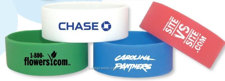 Wide Silicone Wristbands
