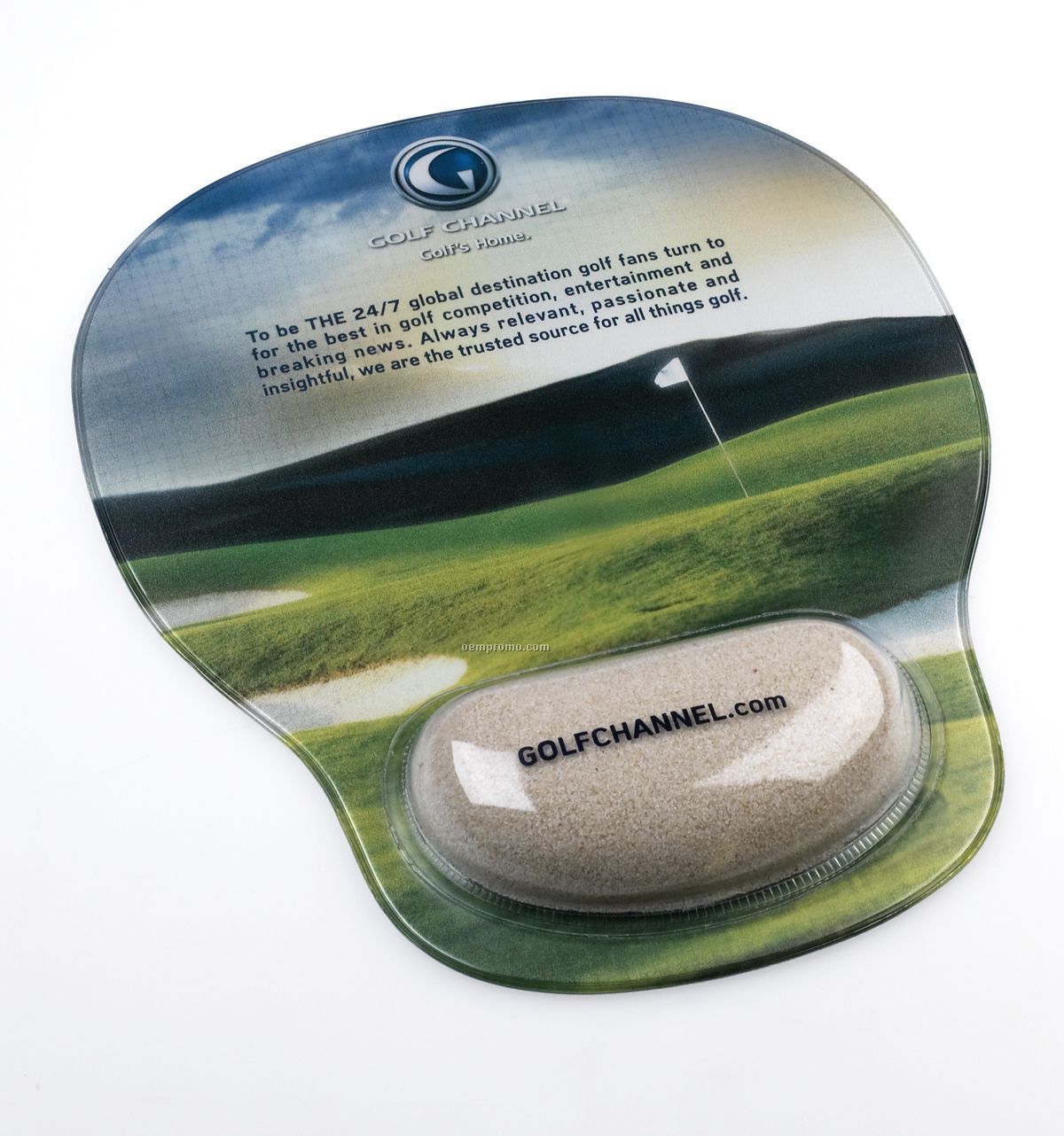 Combo-padz Mousepad With Bunker Sand Filled Wrist Rest