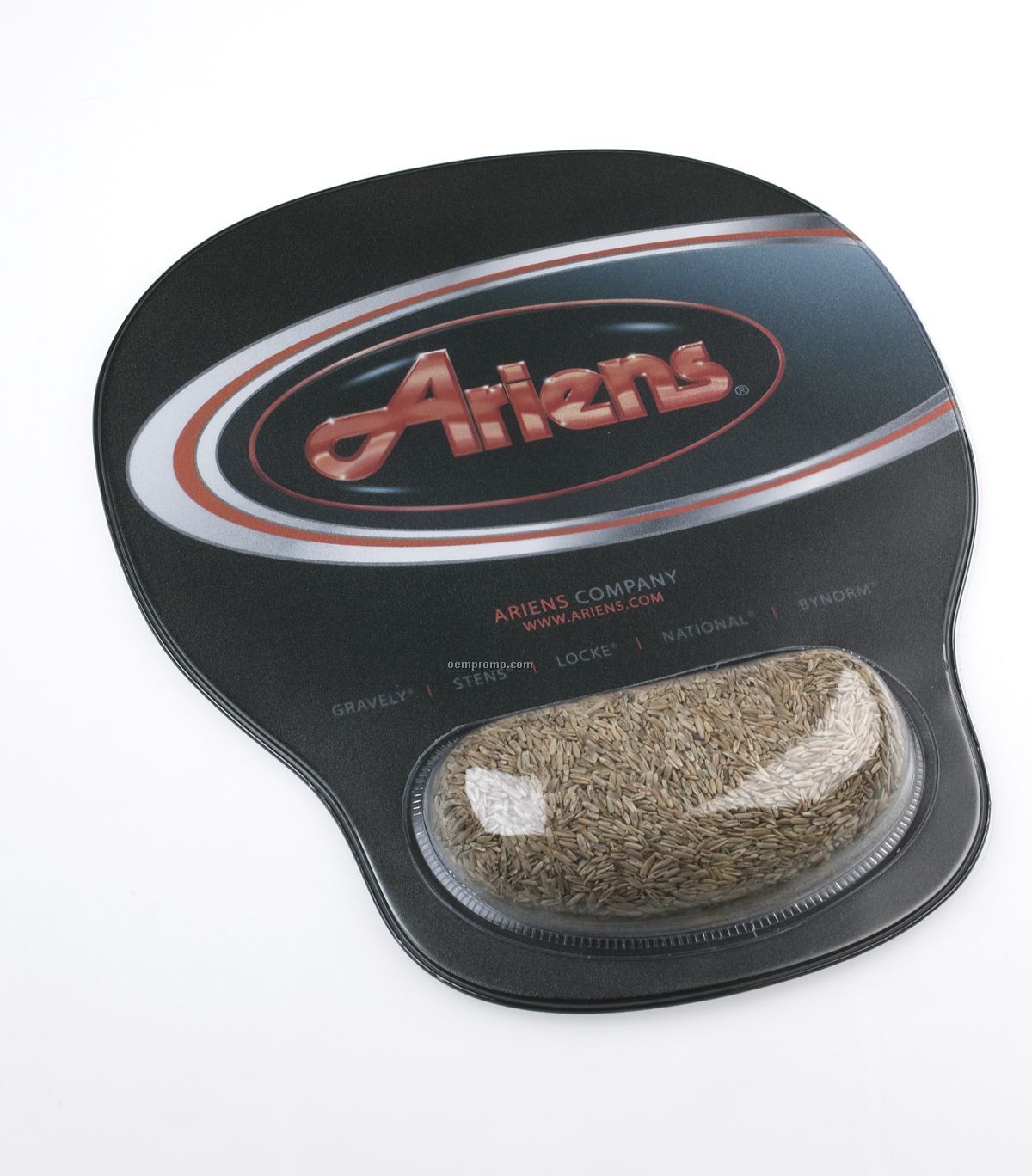 Combo-padz Mousepad With Grass Seed Filled Wrist Reliever